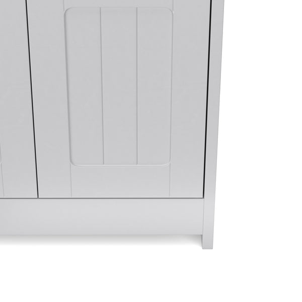 Sitzbank mit Stauraum 90 x 35 x 45 cm grau