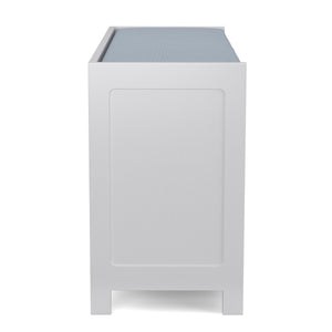 Sitzbank mit Stauraum 90 x 35 x 45 cm grau