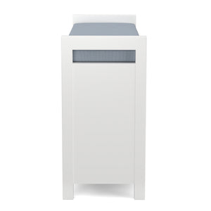 Sitzbank mit Stauraum 91 x 30 x 50 cm weiss