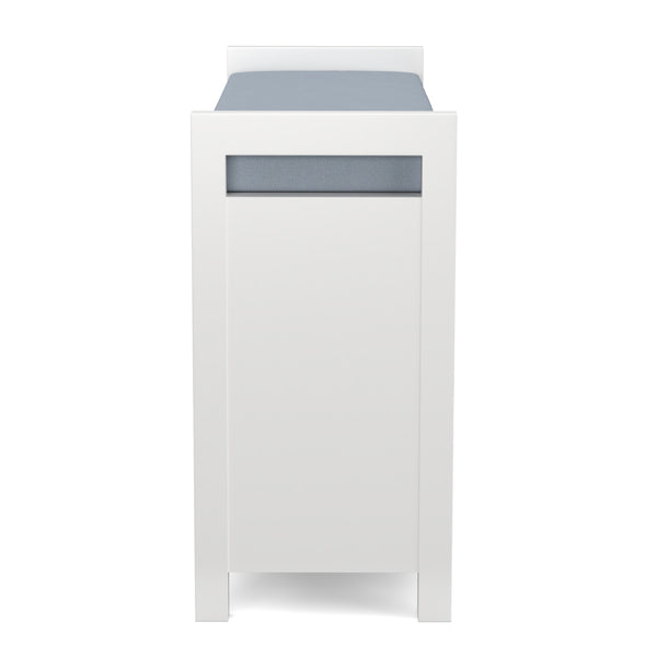 Sitzbank mit Stauraum 91 x 30 x 50 cm weiss