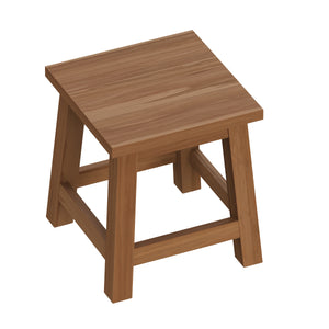 Sitzhocker Holz 26 x 26 x 28 cm 2er Set natur