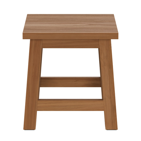 Sitzhocker Holz 26 x 26 x 28 cm 2er Set natur