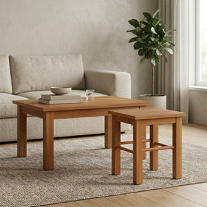 Sitzhocker Holz 29 x 29 x 32 natur