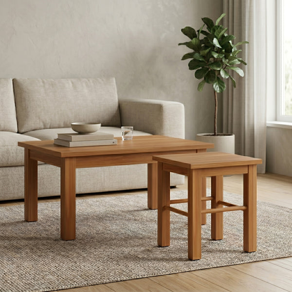 Sitzhocker Holz 29 x 29 x 32 natur