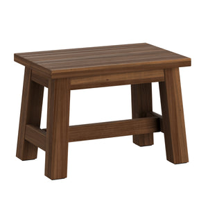 Sitzhocker Holz 30 x 20 x 21 cm 2er Set natur