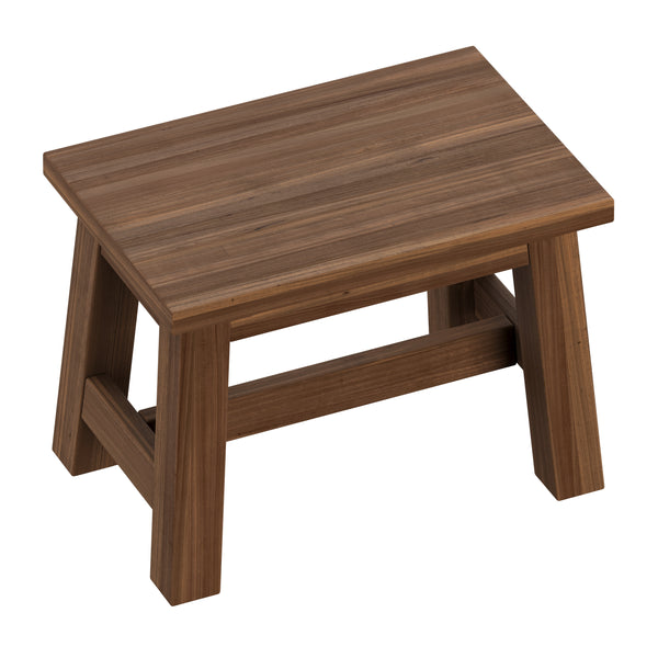 Sitzhocker Holz 30 x 20 x 21 cm 2er Set natur