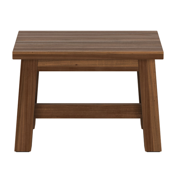 Sitzhocker Holz 30 x 20 x 21 cm 2er Set natur