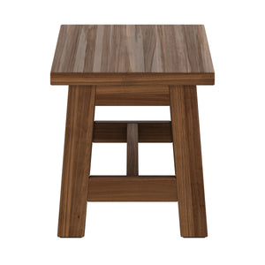 Sitzhocker Holz 30 x 20 x 21 cm 2er Set natur