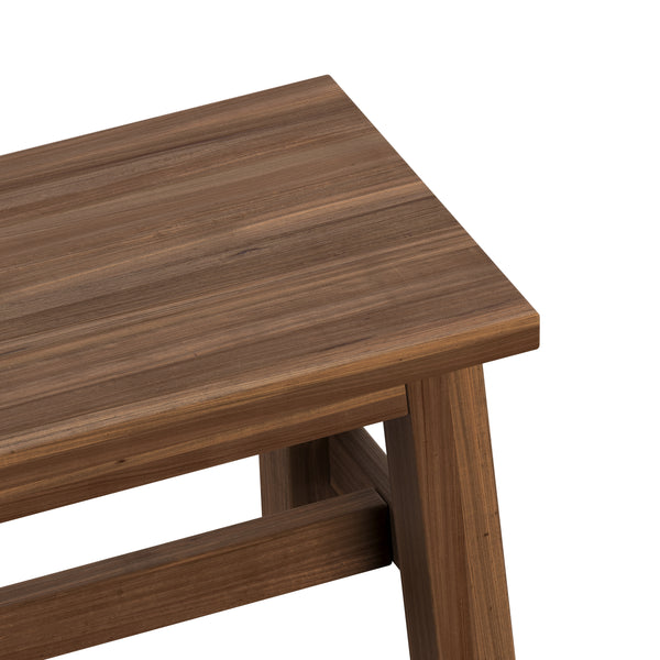 Sitzhocker Holz 30 x 20 x 21 cm 2er Set natur