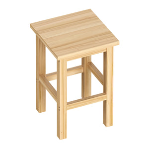 Sitzhocker Holz 31 x 31 x 44 cm 2er Set natur