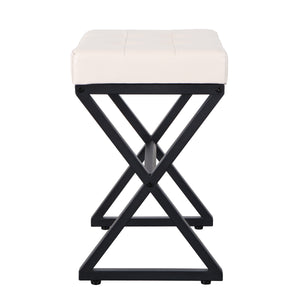 Sitzhocker NERIO beige/schwarz