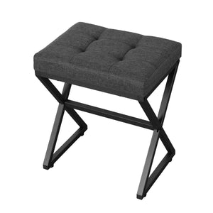 Sitzhocker NERIO grau/schwarz