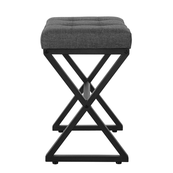 Sitzhocker NERIO grau/schwarz