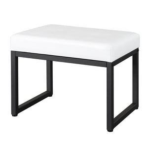Sitzhocker TULIO weiss/schwarz