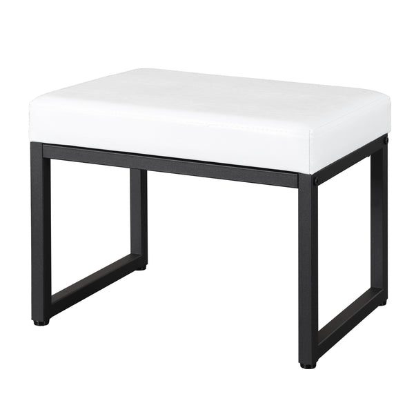 Sitzhocker TULIO weiss/schwarz