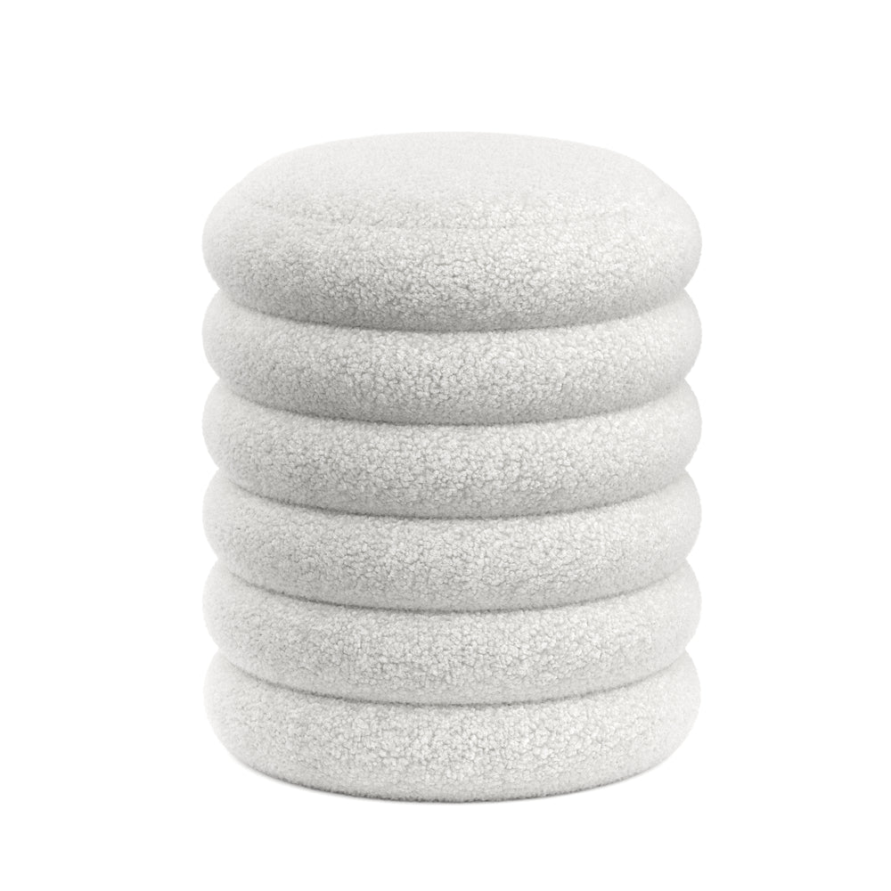 Sitzhocker Teddy mit Stauraum JAR weiss