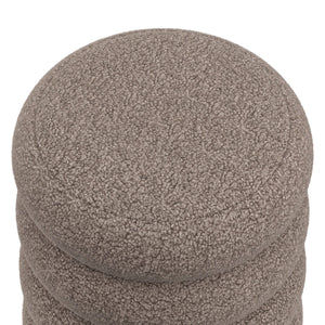 Sitzhocker Teddy JIM mit Stauraum 42 x 45 cm braun