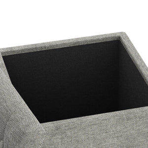 Sitzhocker mit Stauraum LIM grau