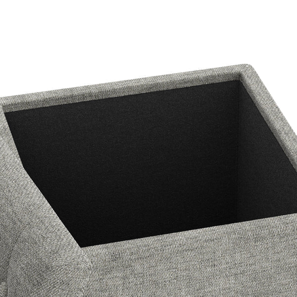 Sitzhocker mit Stauraum LIM grau