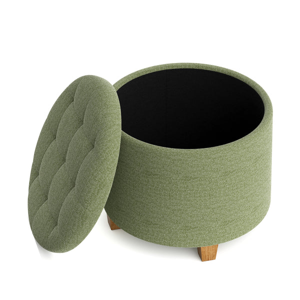 Sitzhocker mit Stauraum RIM hellgrün