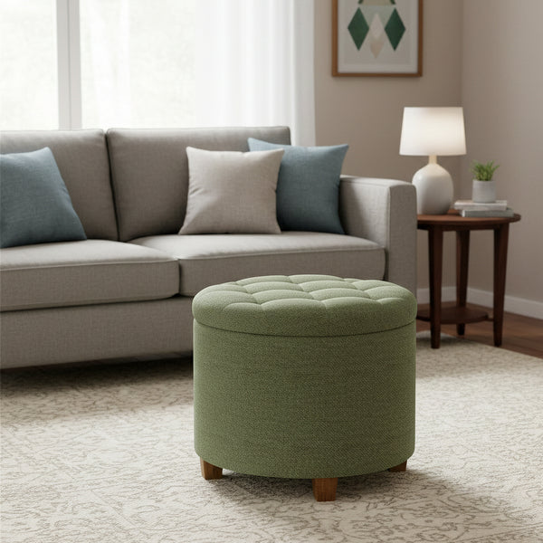 Sitzhocker mit Stauraum RIM hellgrün