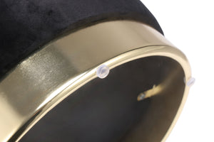 Sitzhocker mit Stauraum schwarz