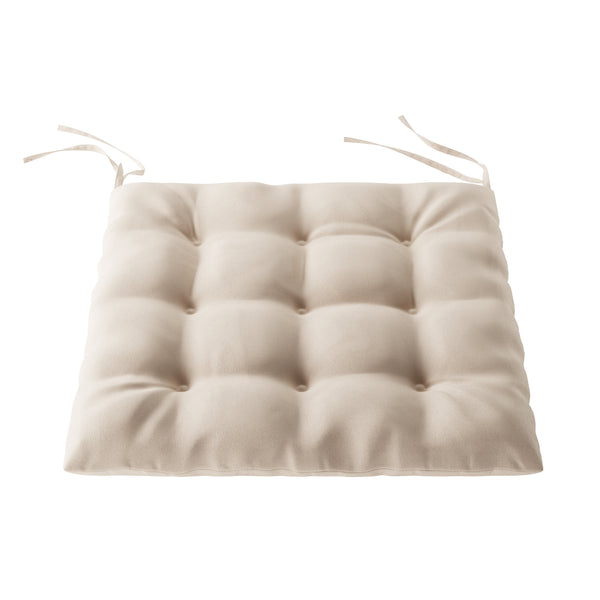 Sitzkissen 40 x 40 cm beige