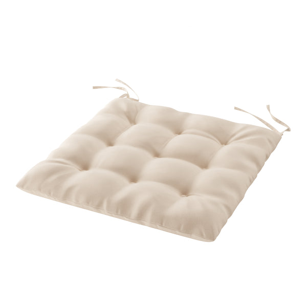 Sitzkissen 40 x 40 cm beige