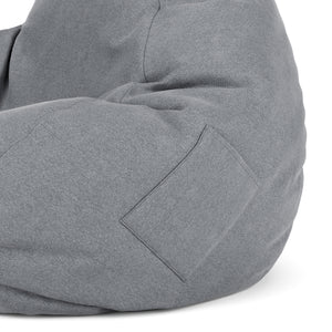 Sitzsack DROP 100 x 120 cm grau