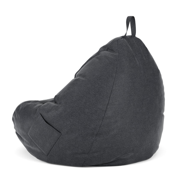 Sitzsack DROP 90 x 110 cm anthrazit