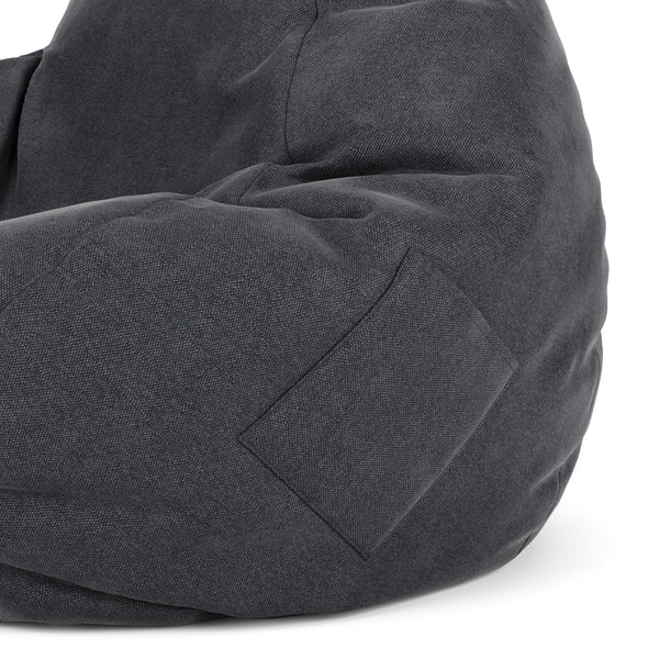 Sitzsack DROP 90 x 110 cm anthrazit