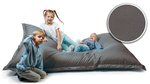 Sitzsack Sitzkissen Beanbag ~ 100x150 dunkelgrau