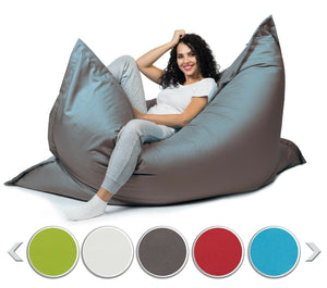 Sitzsack Sitzkissen Beanbag ~ 100x150 dunkelgrau
