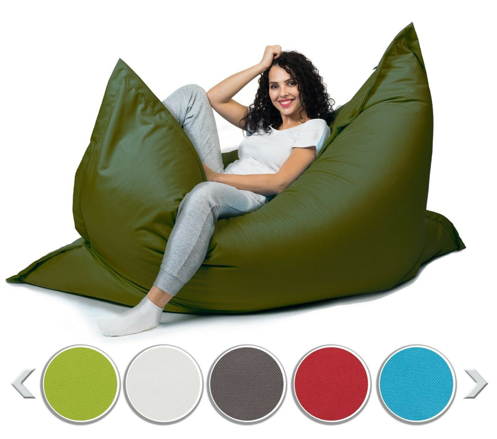 Cuscino per seduta a sacco ~ 100x150 verde scuro