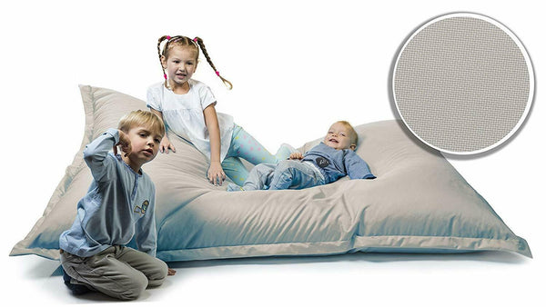 Sitzsack Sitzkissen Beanbag ~ 100x150 hellgrau