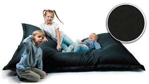 Sitzsack Sitzkissen Beanbag ~ 100x150 schwarz