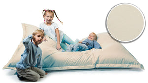 Sitzsack Sitzkissen Beanbag ~ 145x200 cremefarben