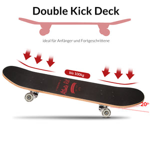 Skateboard PU Dämpfer + PU Rollen - grau