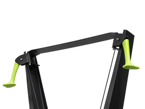 Ski-Ergometer Stahl 214 cm schwarz