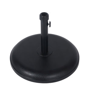 Base in cemento per ombrellone, 15 kg, rotonda, nera