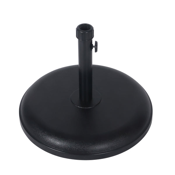 Base in cemento per ombrellone, 15 kg, rotonda, nera