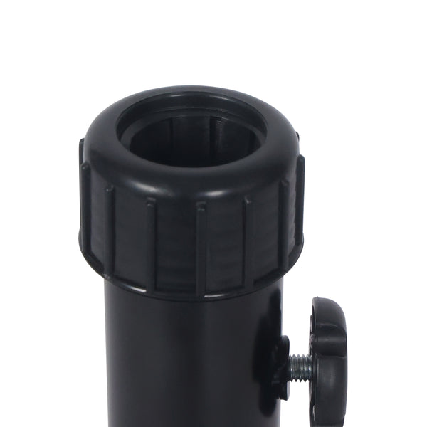 Base in cemento per ombrellone, 15 kg, rotonda, nera