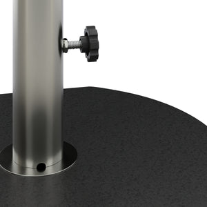 Sockel für Sonnenschirm Granit 30 kg rund schwarz