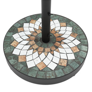 Sockel für Sonnenschirm MOSAIK grün/orange
