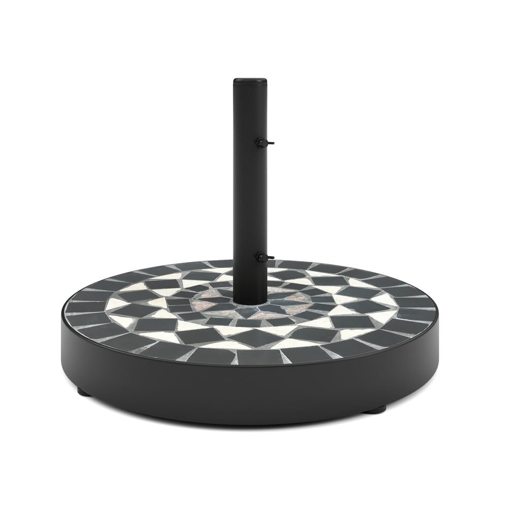 Base per ombrellone MOSAIK nero/bianco