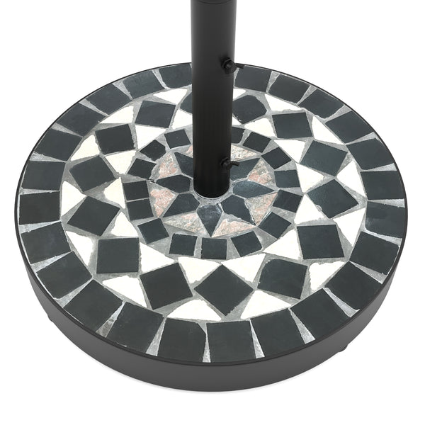 Sockel für Sonnenschirm MOSAIK schwarz/weiss