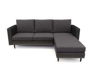 Ecksofa TYLER rechts anthrazit