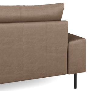 Sofa ADELE Kunstleder braun