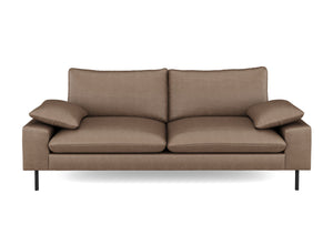 Sofa ADELE Kunstleder braun