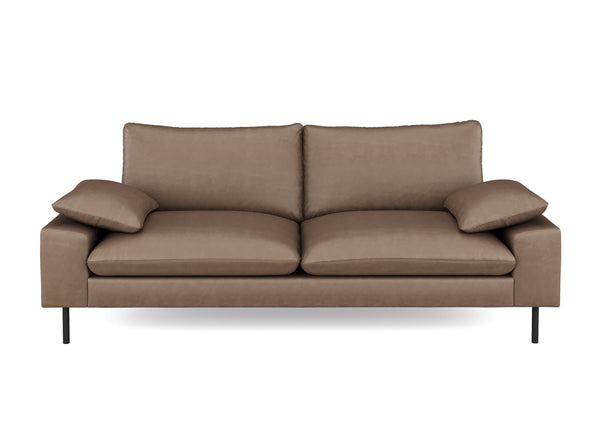 Sofa ADELE Kunstleder braun